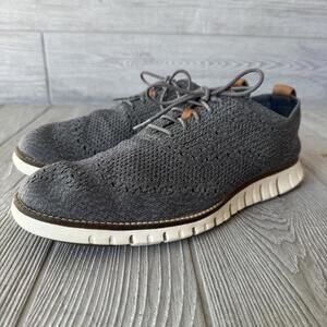 Cole Haan Zerogrand Stitchlite Men’s US 9 C27692 Oxford Shoes Knit Gray